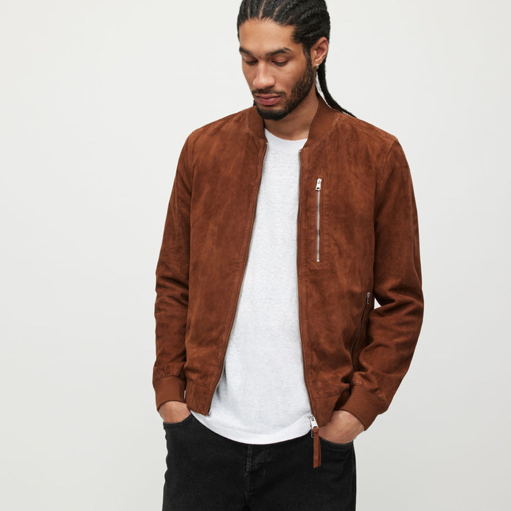 Men’s B3 Sheepskin Shearling Aviator Leather Bomber Jacket | Full Grain Apparel