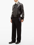 Men’s Obsidian Heritage Classic Leather Jacket | Timeless Urban Identity | Full Grain Apparel