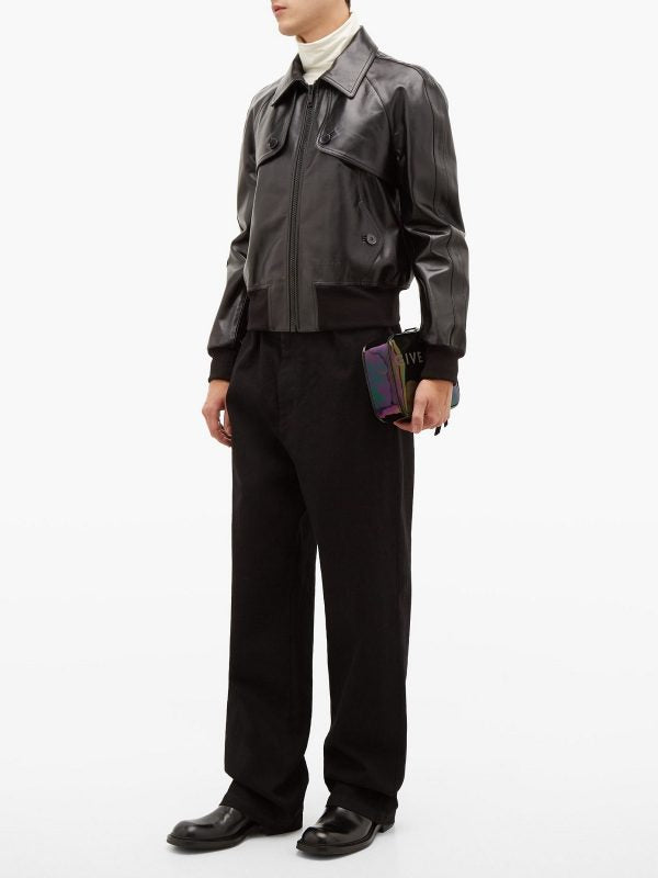 Men’s Obsidian Heritage Classic Leather Jacket | Timeless Urban Identity | Full Grain Apparel