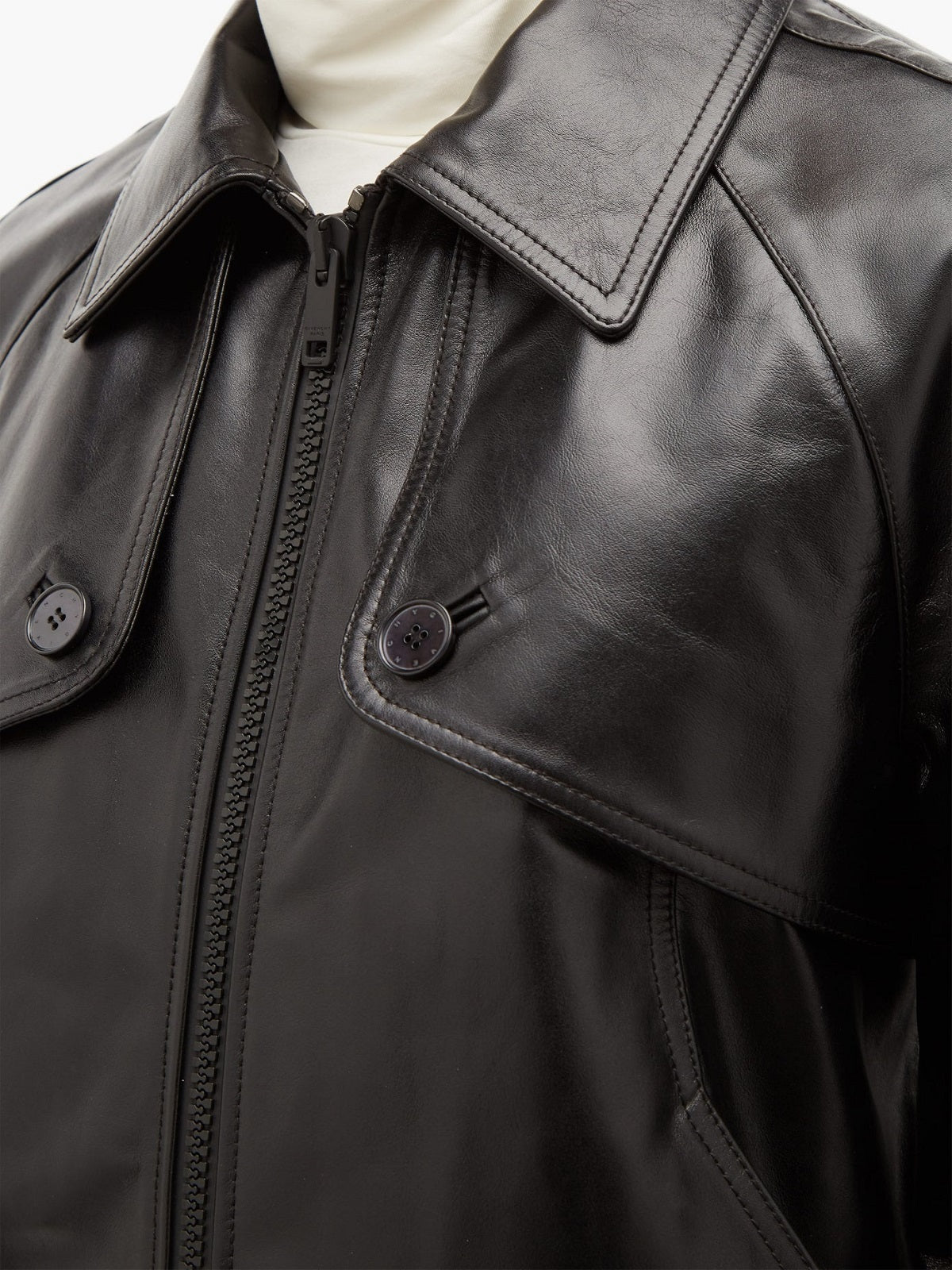 Men’s Obsidian Heritage Classic Leather Jacket | Timeless Urban Identity | Full Grain Apparel