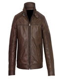 Men’s Dark Brown Leather Jacket | Classic Heritage Style | Full Grain Apparel