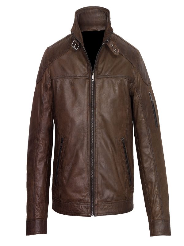 Men’s Dark Brown Leather Jacket | Classic Heritage Style | Full Grain Apparel