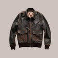 Men’s "Warhawk" Distressed A2 Aviator | Premium Aged Cowhide | Military Pilot Flight Jacket | Full Grain Apparel