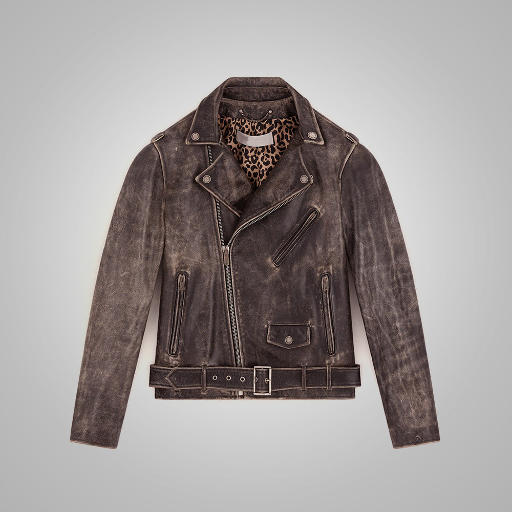 Men’s "Urban Relic" Jacket | Premium Fine Grain Leather | Hand-Distressed Heritage Moto | Full Grain Apparel