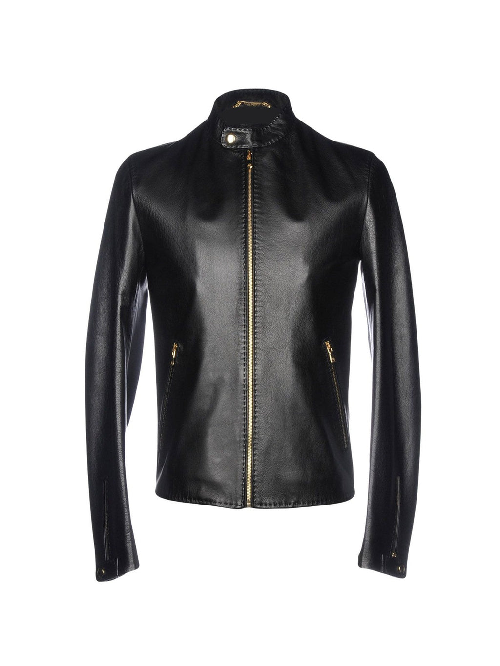 Men’s Liquid-Onyx Shiny Black Leather Jacket | High-Gloss Urban Armor | Full Grain Apparel