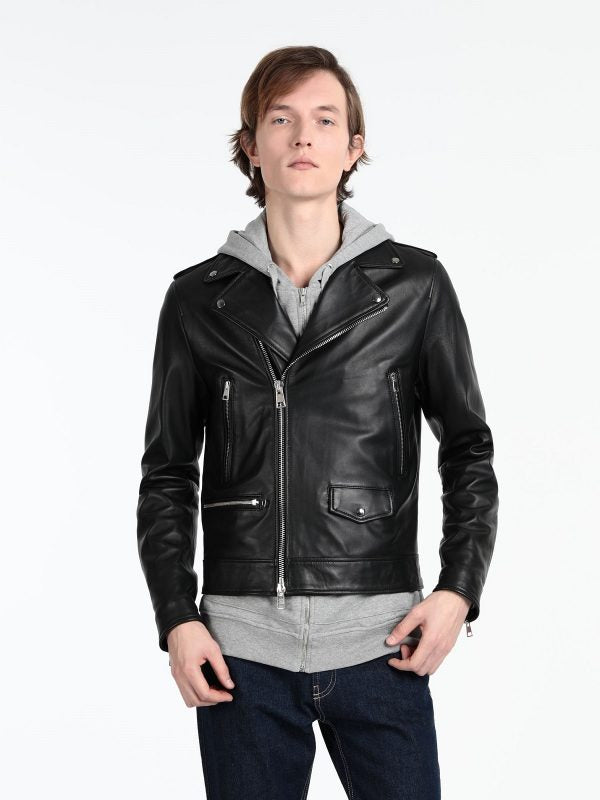 Men’s Vanguard Stylish Biker Leather Jacket | Elite Urban Identity | Full Grain Apparel