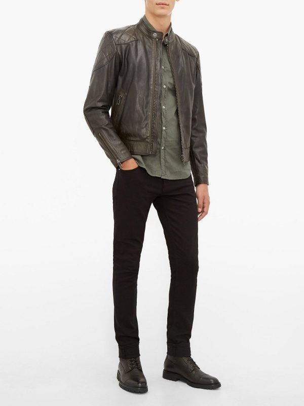 Men’s Terra-Titan Stylish Brown Leather Jacket | Elite Heritage Identity | Full Grain Apparel