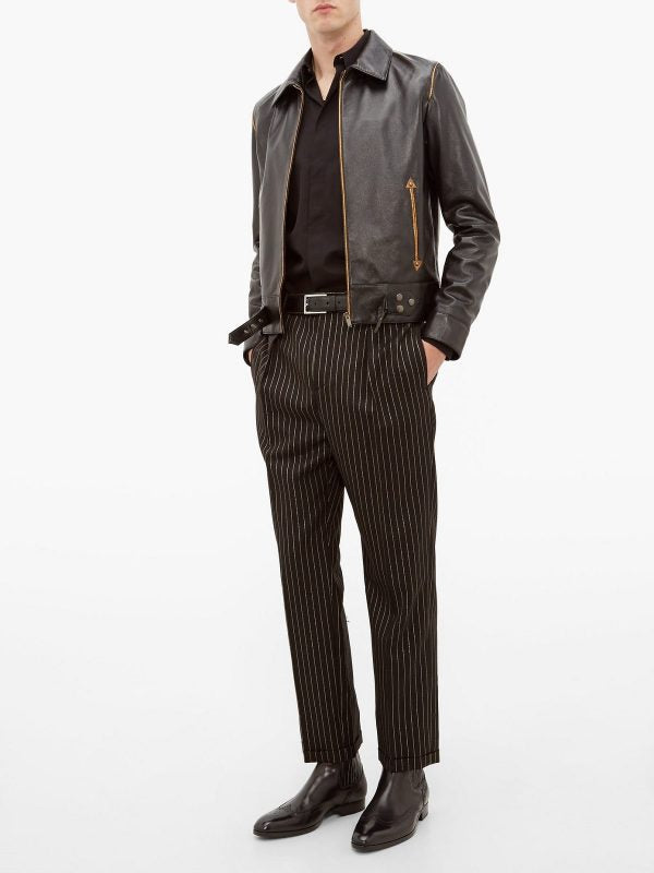 Men’s Legacy Traditional Black Leather Jacket | Heritage Urban Armor | Full Grain Apparel