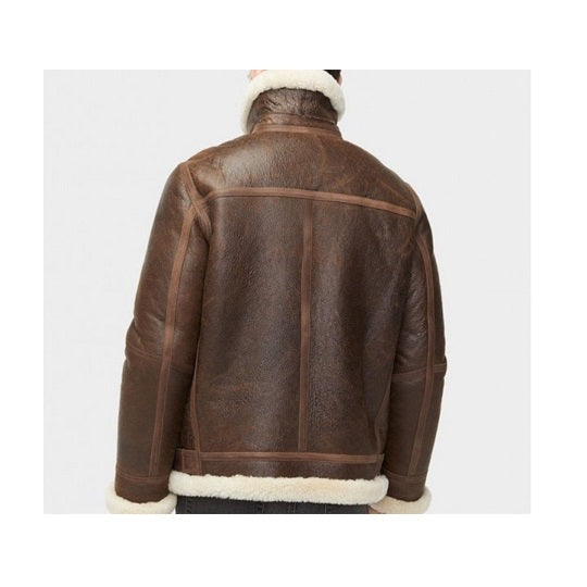 Men’s Aviator Sheepskin Shearling Leather Jacket | Full Grain Apparel