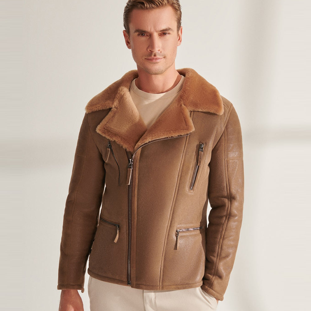 Men’s B3 RAF Flying Airforce Shearling Aviator Jacket | Full Grain Apparel