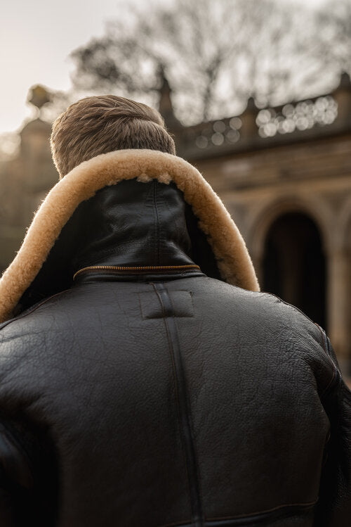Men’s B3 RAF Aviator | Sheepskin Shearling Leather Jacket | Full Grain Apparel