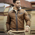 Men’s RAF Aviator Airforce Sheepskin Shearling Jacket - The High-Altitude Legend | Full Grain Apparel