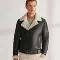Men’s Black B3 RAF Sheepskin Shearling Aviator Jacket | Full Grain Apparel