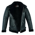 Men’s Black Shearling B3 RAF Aviator Bomber Jacket | Full Grain Apparel