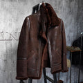 Men’s B3 Brown Sheepskin Shearling Leather Jacket | Full Grain Apparel