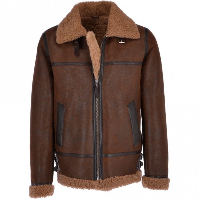 Men’s B3 Aviator Sheepskin Shearling Bomber Jacket | Full Grain Apparel