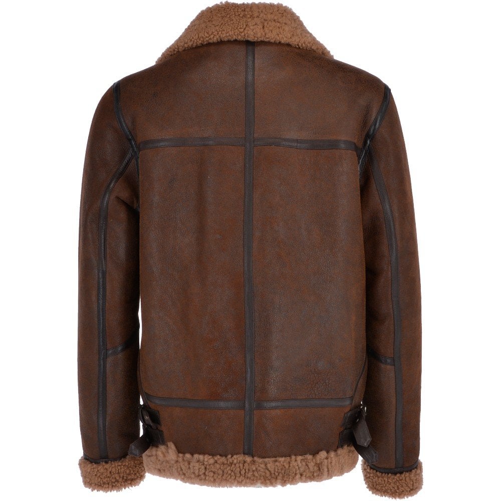 Chaqueta Bomber Aviador B3 de Piel de Oveja para Hombre | Ropa de Piel Plena Flor
