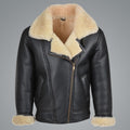 Men’s B3 Flying Cockpit Aviator Shearling Jacket | Rugged Tactical warmth | Full Grain Apparel