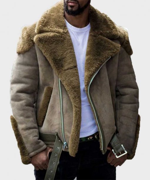 Men’s Casual Sheepskin Shearling Jacket | Rugged Everyday Luxury | Full Grain Apparel