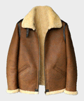 Men’s "Tundra-Command" B3 | Heritage Roasted Brown Sheepskin | Authentic Cream Shearling-Lined Aviator | Full Grain Apparel