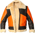 Men’s Brown Real Bomber Leather Jacket with Fur | Rugged Heritage Authority | Full Grain Apparel