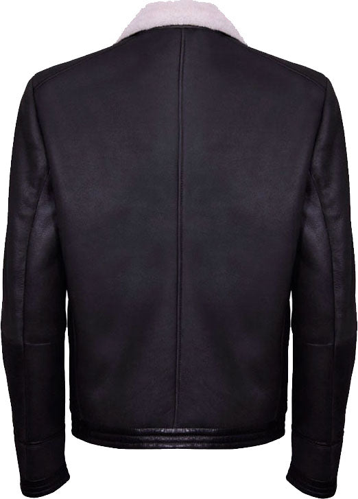 Men’s Brown Soft Aviator Leather Jacket with Fur | Rugged "Elegant" Comfort | Full Grain Apparel