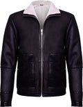 Men’s Brown Soft Aviator Leather Jacket with Fur | Rugged "Elegant" Comfort | Full Grain Apparel