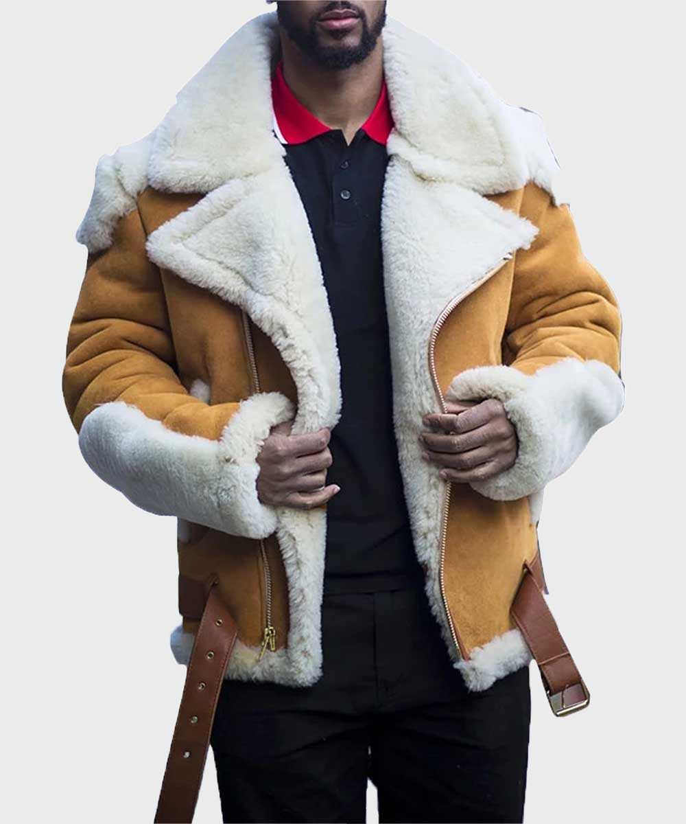 Men’s Casual Sheepskin Shearling Jacket | Rugged Everyday Luxury | Full Grain Apparel