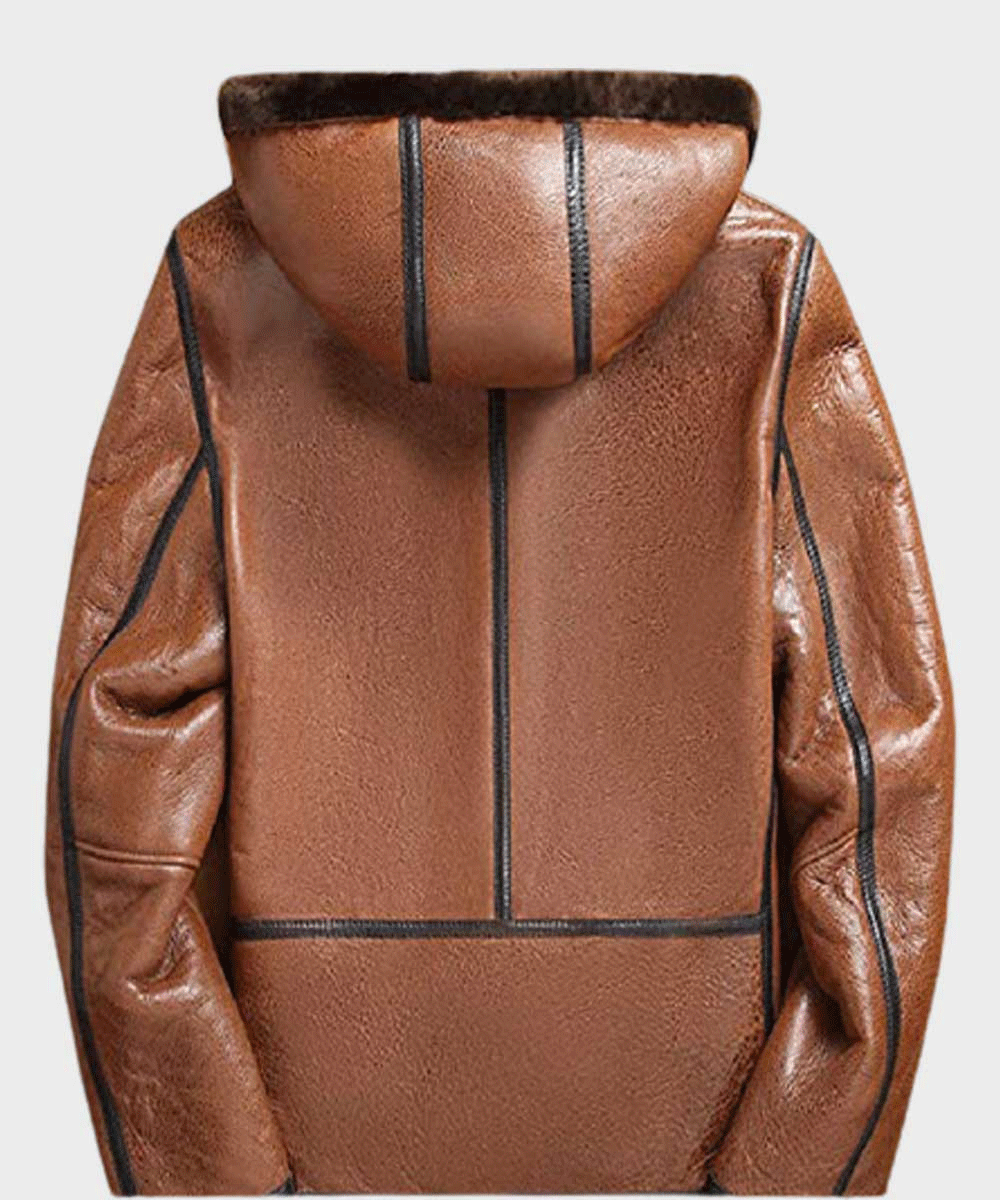Men’s "Tundra-Legacy" Aviator | Heritage Brown Sheepskin | Authentic Double-Face Shearling B3 Bomber | Full Grain Apparel