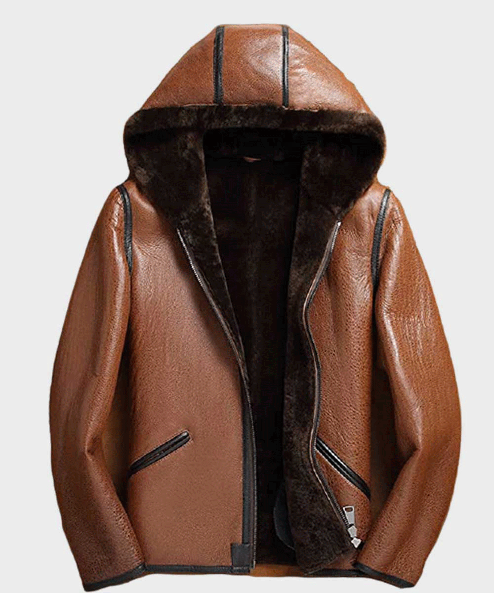 Men’s "Tundra-Legacy" Aviator | Heritage Brown Sheepskin | Authentic Double-Face Shearling B3 Bomber | Full Grain Apparel