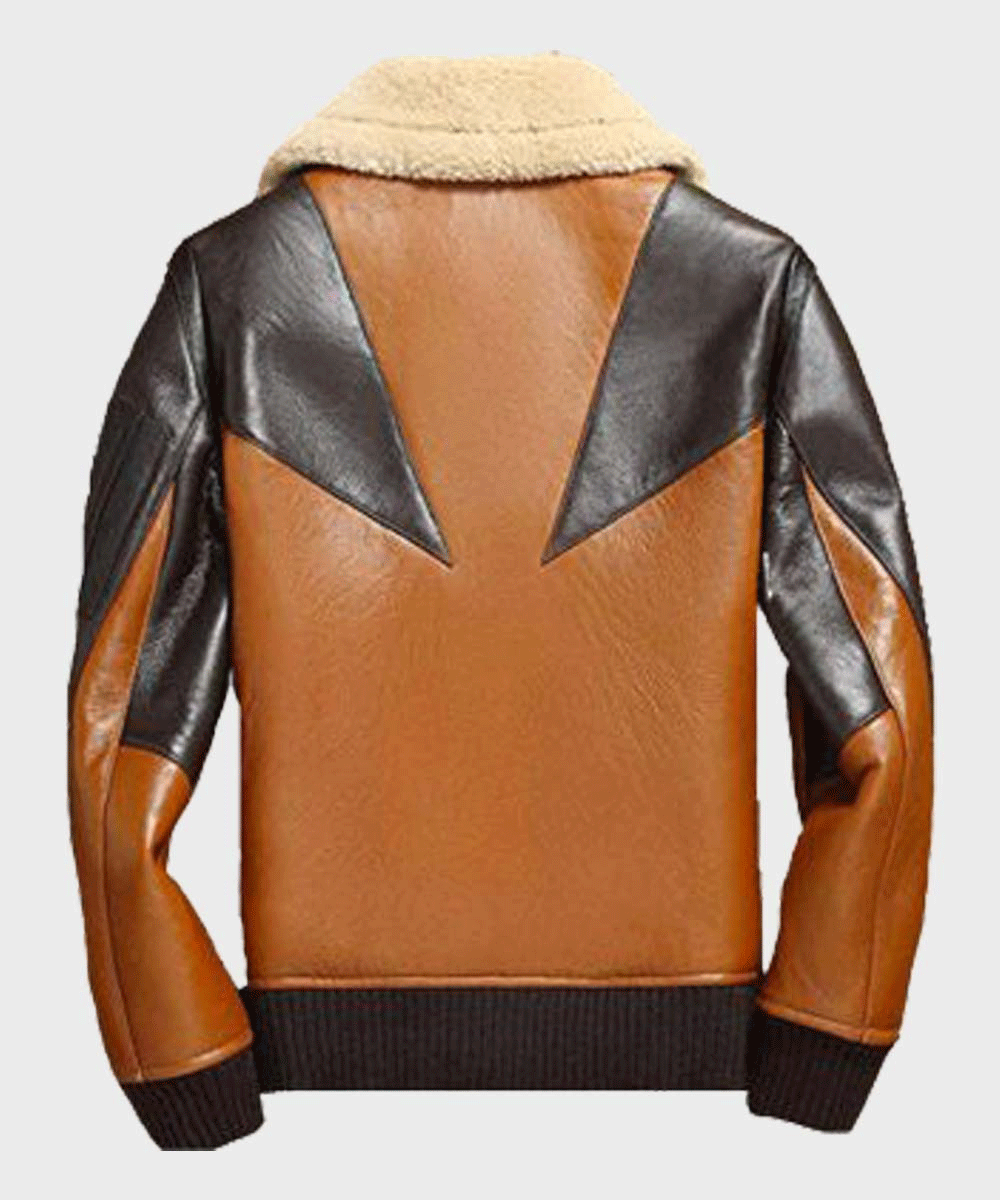 Men’s "Heritage-Flight" Bomber | Premium Sheepskin Aviator | Authentic Double-Face Shearling Winter Jacket | Full Grain Apparel