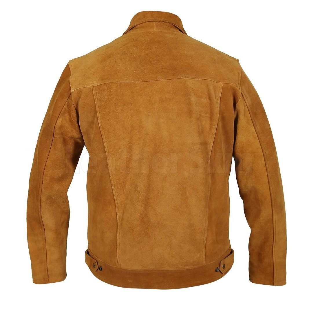 Men’s Tan Suede Leather Jacket | Full Grain Apparel
