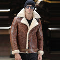 Men’s Airforce Aviator Sheepskin Leather Jacket - The Heritage Flight Master | Full Grain Apparel