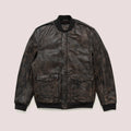 Men’s "Ace-Command" B3 Pilot Flying Jacket | Black Sheepskin & Wool Shearling Bomber | Full Grain Apparel