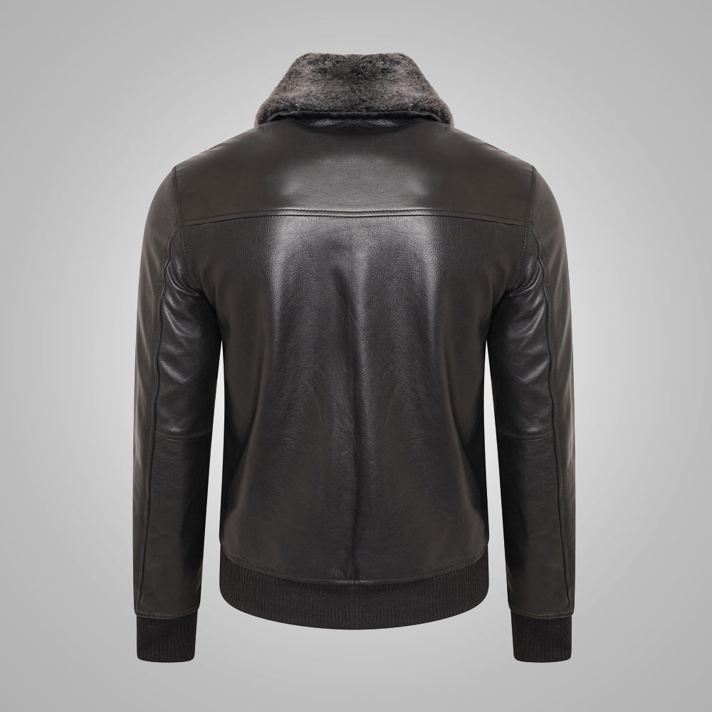 Men’s "B3-Command" RAF Aviator | Premium Dark Brown Sheepskin | Grade-A Cream Shearling | Full Grain Apparel