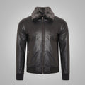 Men’s "B3-Command" RAF Aviator | Premium Dark Brown Sheepskin | Grade-A Cream Shearling | Full Grain Apparel