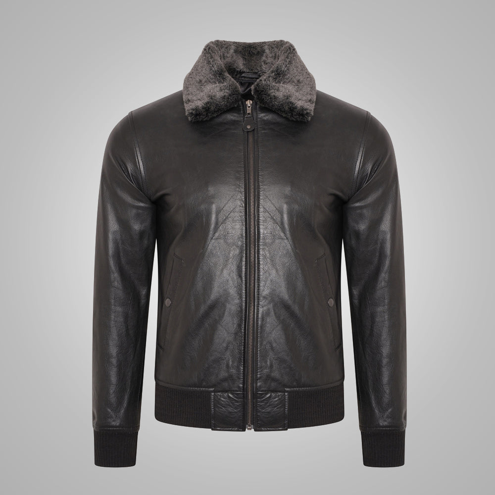 Men’s "B3-Command" RAF Aviator | Premium Dark Brown Sheepskin | Grade-A Cream Shearling | Full Grain Apparel