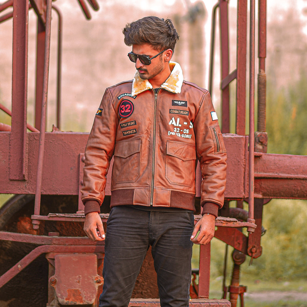 Men’s B3 RAF Flying Sheepskin Shearling Bomber Jacket | Full Grain Apparel