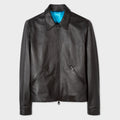 Men’s "Nordic Peak" Down-Collar Sheepskin Jacket | Black Leather Insulated Puffer | Full Grain Apparel