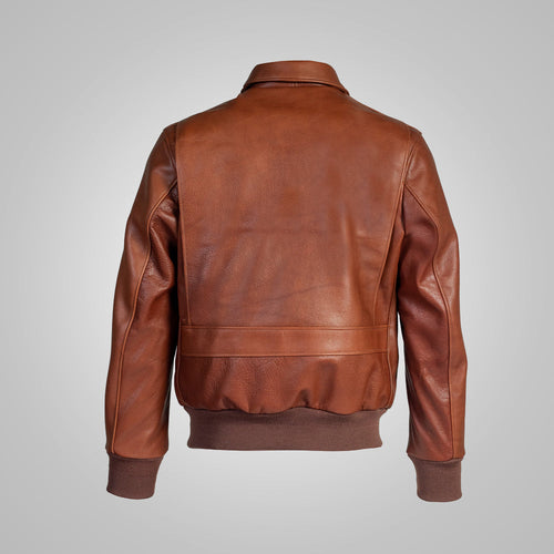 Bomber de aviador "Aviator Heritage" de la RAF para hombre | Piel de oveja jengibre de primera calidad | Chaqueta de cuero de aviador auténtica de la Segunda Guerra Mundial | Prenda de cuero de grano completo