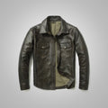 Men’s "Iron-Clad" Leather Shirt | Premium Sheepskin Nappa | Full-Sleeve Luxury Over-Shirt | Full Grain Apparel