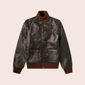 Men’s "Heritage Aviator" A-1 Flight Jacket | Vintage Brown Premium Lambskin | Full Grain Apparel