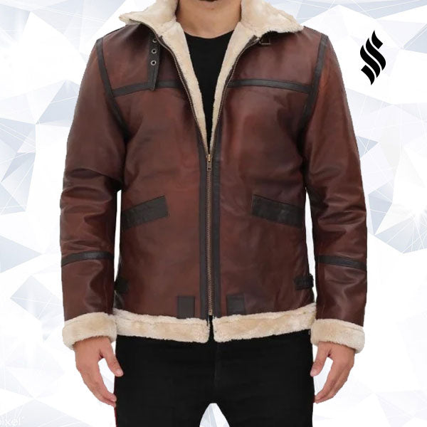 The "Mitchel" Brown B-3 Bomber | Heritage Aviator Edition | Full Grain Apparel