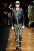 Men’s Black Gold Silver Studded Leather Jacket | Full Grain Apparel