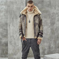 New 2022 Edition Men’s RAF Double Collar Waxed Flying Jacket | Heavy-Duty Sheepskin Shearling Coat | Full Grain Apparel