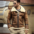 Men’s New B-3 Air Force Sheepskin Shearling Leather Jacket - The Command Edition | Full Grain Apparel