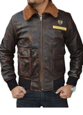 Men’s Alex Jumanji Nick Jonas Leather Jacket | Rugged Jungle Heritage | Full Grain Apparel