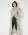 Men’s Off-White Double-Breasted Duster Leather Trench Coat | Full Grain Apparel