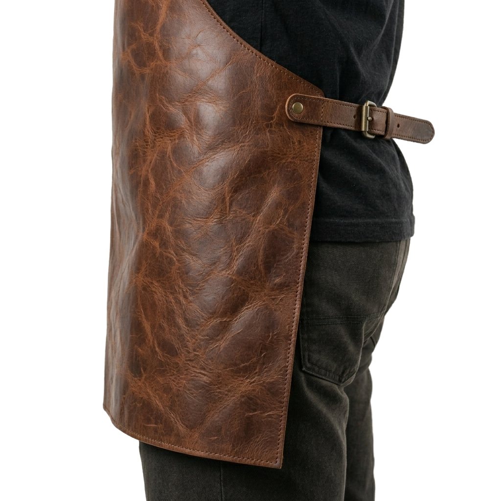 Plain BBQ Leather Grilling Apron