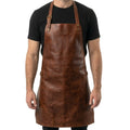 Plain BBQ Leather Grilling Apron